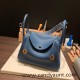 Hermes Lindy 26cm Clemence S4/ Deep Blue lindy26-046 Hermes Lindy 26cm Clemence S4/ Deep Blue lindy26-046