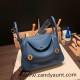 Hermes Lindy 26cm Clemence S4/ Deep Blue lindy26-046 Hermes Lindy 26cm Clemence S4/ Deep Blue lindy26-046