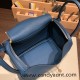 Hermes Lindy 26cm Clemence S4/ Deep Blue lindy26-046 Hermes Lindy 26cm Clemence S4/ Deep Blue lindy26-046