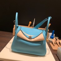 Hermes Lindy 26cm Clemence  Silver Hardware lindy26-047