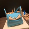 Hermes Lindy 26cm Clemence  Silver Hardware lindy26-047