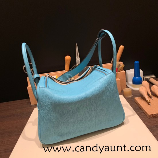 Hermes Lindy 26cm Clemence Silver Hardware lindy26-047 Hermes Lindy 26cm Clemence Silver Hardware lindy26-047