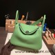 Hermes Lindy 26cm Clemence 3I /Vert Criquet Silver Hardware lindy26-048 Hermes Lindy 26cm Clemence 3I /Vert Criquet Silver Hardware lindy26-048