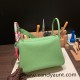 Hermes Lindy 26cm Clemence 3I /Vert Criquet Silver Hardware lindy26-048 Hermes Lindy 26cm Clemence 3I /Vert Criquet Silver Hardware lindy26-048