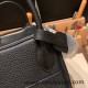 Hermes stock 30cm Lindy Clemence 89 /Black (Noir) Silver Hardware Hermes stock 30cm Lindy Clemence 89 /Black (Noir) Silver Hardware