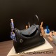 Hermes stock 30cm Lindy Clemence 89 /Black (Noir) Silver Hardware Hermes stock 30cm Lindy Clemence 89 /Black (Noir) Silver Hardware