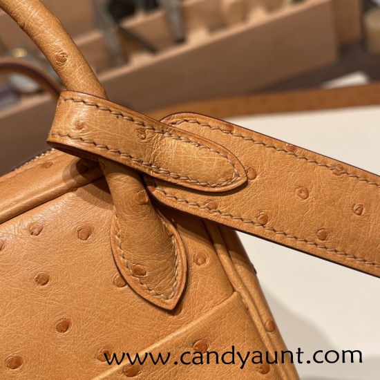 Hermes Mini Lindy Ostrich 37 /Gold Gold Hardware 001 Hermes Mini Lindy Ostrich 37 /Gold Gold Hardware 001