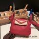 Hermes Mini Lindy Evercolor K1 / Rouge Grenat Gold Hardware 003 Hermes Mini Lindy Evercolor K1 / Rouge Grenat Gold Hardware 003