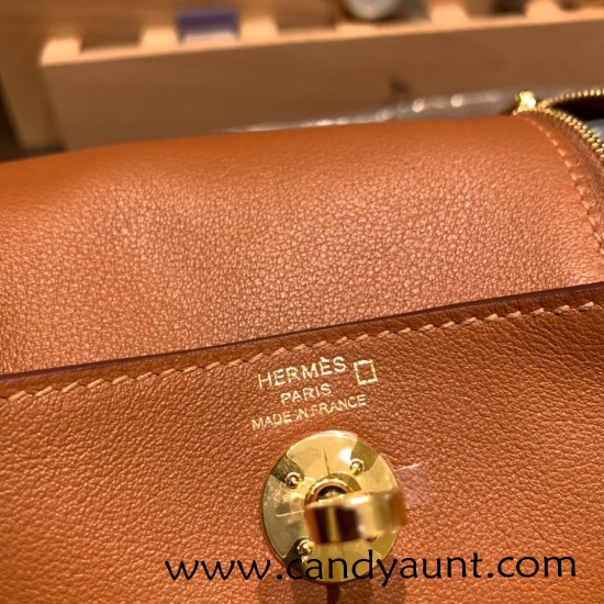 Hermes Mini Lindy touch 37 / Gold Gold Hardware 006 Hermes Mini Lindy touch 37 / Gold Gold Hardware 006