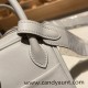 Hermes Mini Lindy swift 80 /Pearl Grey Gold Hardware 007 Hermes Mini Lindy swift 80 /Pearl Grey Gold Hardware 007