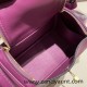 Hermes Mini Lindy swift P9 /Anemone Gold Hardware 008 Hermes Mini Lindy swift P9 /Anemone Gold Hardware 008