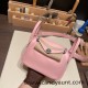 Hermes Mini Lindy swift 3Q /Rose Sakura Silver Hardware 013 Hermes Mini Lindy swift 3Q /Rose Sakura Silver Hardware 013