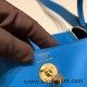 Hermes Mini Lindy swift 0F /Blue Frida Gold Hardware 014 Hermes Mini Lindy swift 0F /Blue Frida Gold Hardware 014