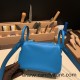 Hermes Mini Lindy swift 0F /Blue Frida Gold Hardware 014 Hermes Mini Lindy swift 0F /Blue Frida Gold Hardware 014