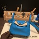 Hermes Mini Lindy 0F/ Blue Frida 0F /Blue Frida Silver Hardware 015 Hermes Mini Lindy 0F/ Blue Frida 0F /Blue Frida Silver Hardware 015
