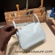 Hermes Mini Lindy 7R /Azur Silver Hardware 017 Hermes Mini Lindy 7R /Azur Silver Hardware 017