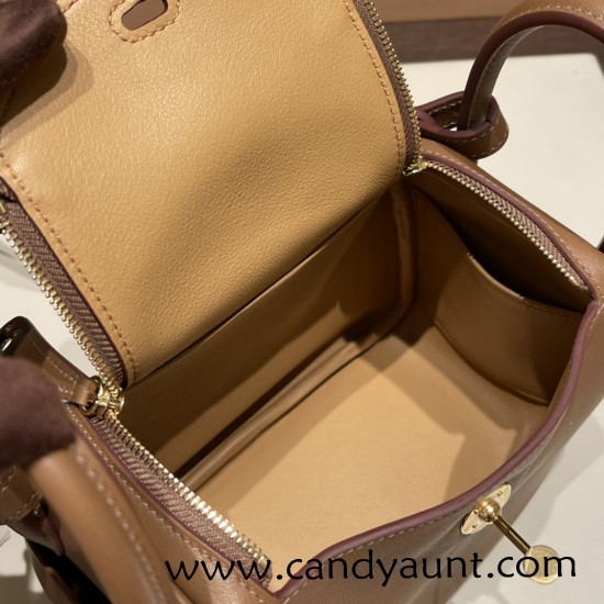 Hermes Mini Lindy 3G/ Alezan& 4B /Biscuit Gold Hardware 020 Hermes Mini Lindy 3G/ Alezan& 4B /Biscuit Gold Hardware 020