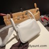 Hermes Mini Lindy 80 /Pearl Grey (Gris Perle) Gold Hardware 021