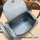 Hermes Mini Lindy swift 7R /Azur Silver Hardware 022 Hermes Mini Lindy swift 7R /Azur Silver Hardware 022