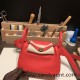 Hermes Mini Lindy swift S3/Rouge Cœur Gold Hardware 023 Hermes Mini Lindy swift S3/Rouge Cœur Gold Hardware 023