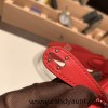 Hermes Mini Lindy S3/Rouge Cœur Silver Hardware 024