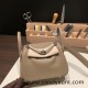 Hermes Mini Lindy 8C /Elephant Grey Silver Hardware 025 Hermes Mini Lindy 8C /Elephant Grey Silver Hardware 025