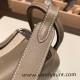 Hermes Mini Lindy 8C /Elephant Grey Silver Hardware 025 Hermes Mini Lindy 8C /Elephant Grey Silver Hardware 025