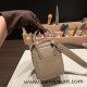 Hermes Mini Lindy 8C /Elephant Grey Silver Hardware 025 Hermes Mini Lindy 8C /Elephant Grey Silver Hardware 025