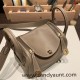 Hermes Mini Lindy 8C /Elephant Grey Gold Hardware 026 Hermes Mini Lindy 8C /Elephant Grey Gold Hardware 026