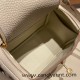 Hermes Mini Lindy CLEMENCE 10 /Craie Gold Hardware 028 Hermes Mini Lindy CLEMENCE 10 /Craie Gold Hardware 028