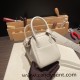 Hermes Mini Lindy Clemence10 /Craie Silver Hardware 035