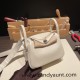 Hermes Mini Lindy Clemence10 /Craie Silver Hardware 035 Hermes Mini Lindy Clemence10 /Craie Silver Hardware 035