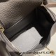 Hermes Mini Lindy Clemence 8F/Etain Gold Hardware 043 Hermes Mini Lindy Clemence 8F/Etain Gold Hardware 043