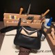 Hermes Mini Lindy Clemence 89 /Black (Noir) Silver Hardware 049 Hermes Mini Lindy Clemence 89 /Black (Noir) Silver Hardware 049