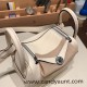 Hermes Mini Lindy Clemence I2 /Nata Silver Hardware 051 Hermes Mini Lindy Clemence I2 /Nata Silver Hardware 051