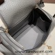 Hermes Mini Lindy Clemence 0L/ Gris Meyer Gold Hardware 059 Hermes Mini Lindy Clemence 0L/ Gris Meyer Gold Hardware 059