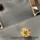 Hermes Mini Lindy Clemence 0L/ Gris Meyer Gold Hardware 059 Hermes Mini Lindy Clemence 0L/ Gris Meyer Gold Hardware 059