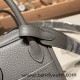 Hermes Mini Lindy Clemence 0L/ Gris Meyer Gold Hardware 059 Hermes Mini Lindy Clemence 0L/ Gris Meyer Gold Hardware 059