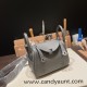 Hermes Mini Lindy Clemence 0L/ Gris Meyer Silver Hardware 060 Hermes Mini Lindy Clemence 0L/ Gris Meyer Silver Hardware 060