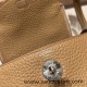 Hermes Mini Lindy Clemence 4B /Biscuit Silver Hardware 062 Hermes Mini Lindy Clemence 4B /Biscuit Silver Hardware 062