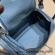 Hermes Mini Lindy Clemence 1Z /Jaune Poussin Gold Hardware 064 Hermes Mini Lindy Clemence 1Z /Jaune Poussin Gold Hardware 064