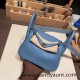 Hermes Mini Lindy Clemence 1Z /Jaune Poussin Gold Hardware 064 Hermes Mini Lindy Clemence 1Z /Jaune Poussin Gold Hardware 064