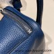 Hermes Mini Lindy Clemence S4 /Deep Blue Silver Hardware 065 Hermes Mini Lindy Clemence S4 /Deep Blue Silver Hardware 065