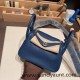 Hermes Mini Lindy Clemence S4 /Deep Blue Silver Hardware 065 Hermes Mini Lindy Clemence S4 /Deep Blue Silver Hardware 065