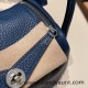 Hermes Mini Lindy Clemence S4 /Deep Blue Silver Hardware 065 Hermes Mini Lindy Clemence S4 /Deep Blue Silver Hardware 065
