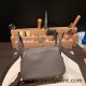 Hermes Mini Lindy Clemence 8F /Etain Silver Hardware 066 Hermes Mini Lindy Clemence 8F /Etain Silver Hardware 066