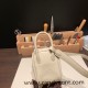 Hermes Mini Lindy Clemence10 / Craie Gold Hardware 068 Hermes Mini Lindy Clemence10 / Craie Gold Hardware 068