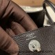 Hermes Mini Lindy Clemence 46 /Ebene Silver Hardware 070 Hermes Mini Lindy Clemence 46 /Ebene Silver Hardware 070
