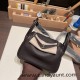 Hermes Mini Lindy Clemence 46 /Ebene Silver Hardware 070 Hermes Mini Lindy Clemence 46 /Ebene Silver Hardware 070