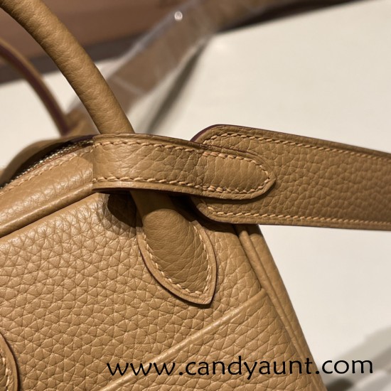 Hermes Mini Lindy Clemence 46 /Ebene Silver Hardware 071 Hermes Mini Lindy Clemence 46 /Ebene Silver Hardware 071